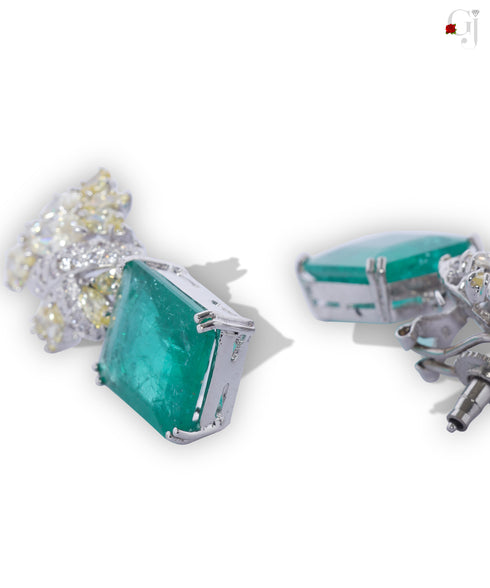 SILVER GREEN DANGLERS